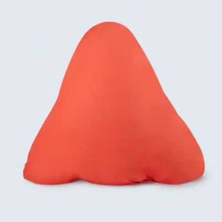 pyramid pillow coral