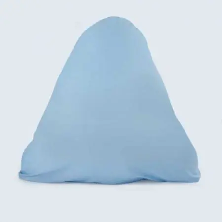 pyramid pillow sky blue