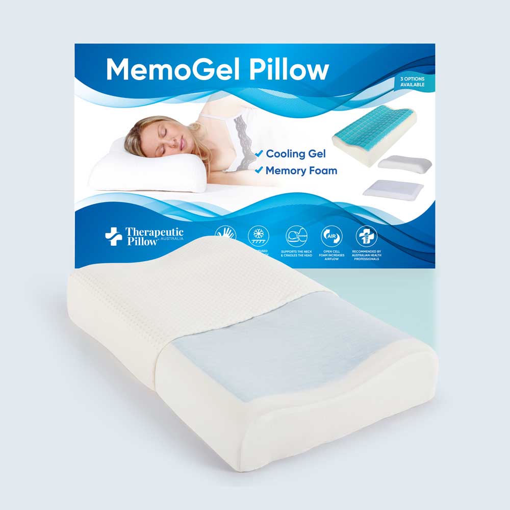Cooling Gel Pillow Curve MemoGel & Memory Foam
