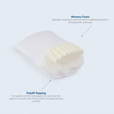 Maternity Pillow - Tummy Snuggler for better support - Image 5