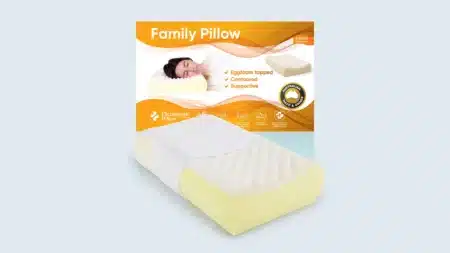 Family contoured egg crate foam pillow