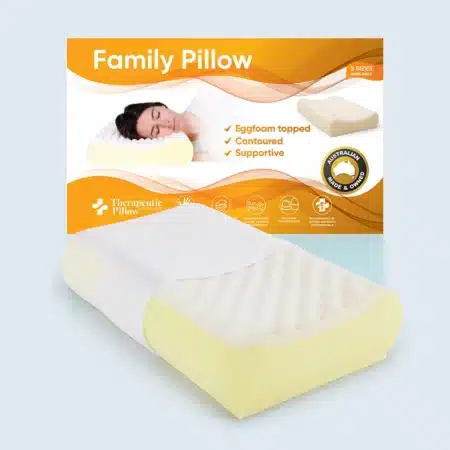 Family contoured egg crate foam pillow