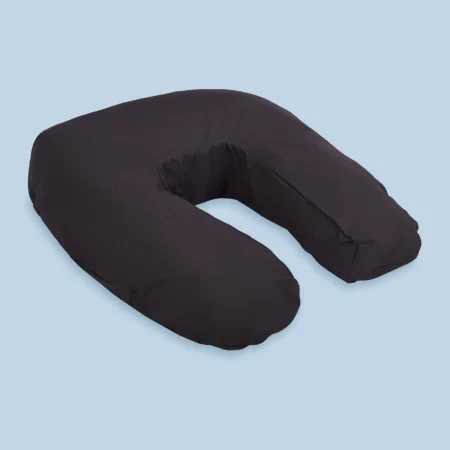 side sleeper snuggler pillow charcoal