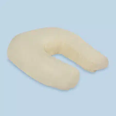 side sleeper snuggler pillow cream
