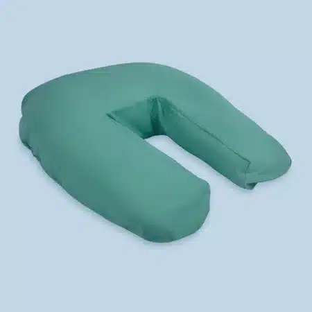 side sleeper snuggler pillow teal