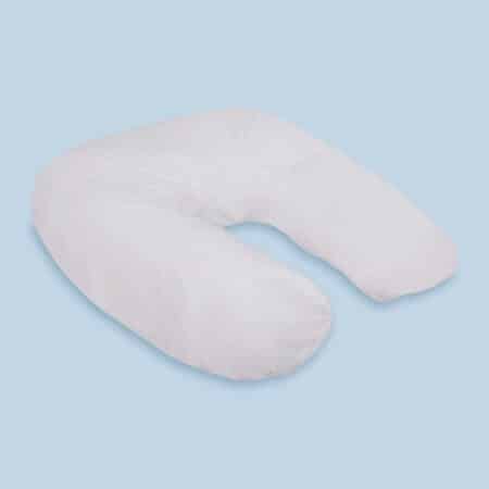 side sleeper snuggler pillow white