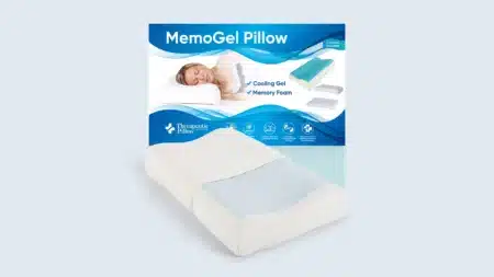Cooling Gel Pillow – MemoGel & Memory Foam – Contoured Rectangle