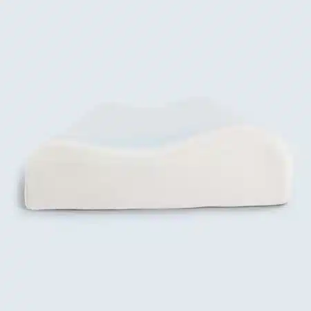 Cooling Gel Pillow – MemoGel & Memory Foam – Contoured side View