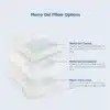 Cooling Pillow with Memogel & Traditional Memory Foam – Option