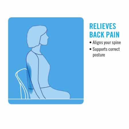 Office chair back support releaves back pain