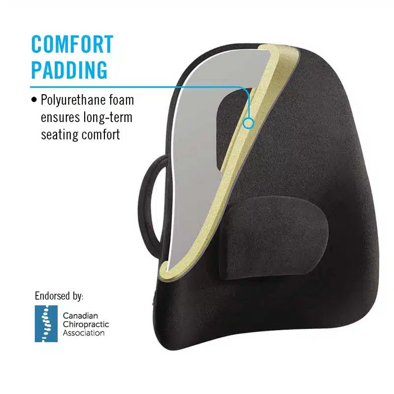 ObusForme Back Support Driver's Seat Cushion with Lumbar Pad +