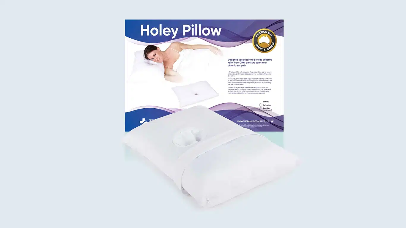 Ear hole pillow- Relieves ear pressure while you sleep rectangle