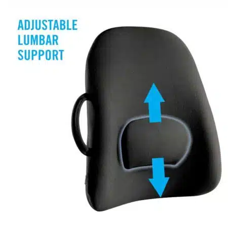 wide back support adjustable lumbar support