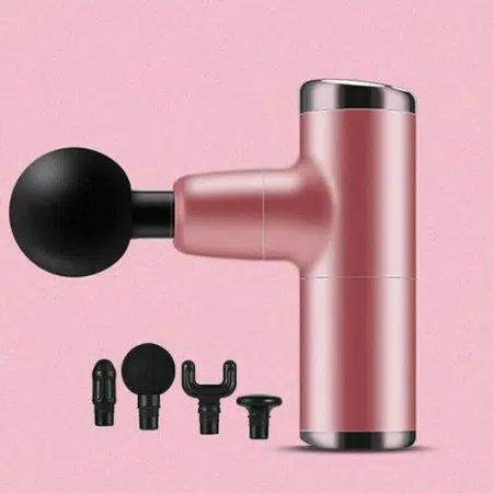 Pink massage gun