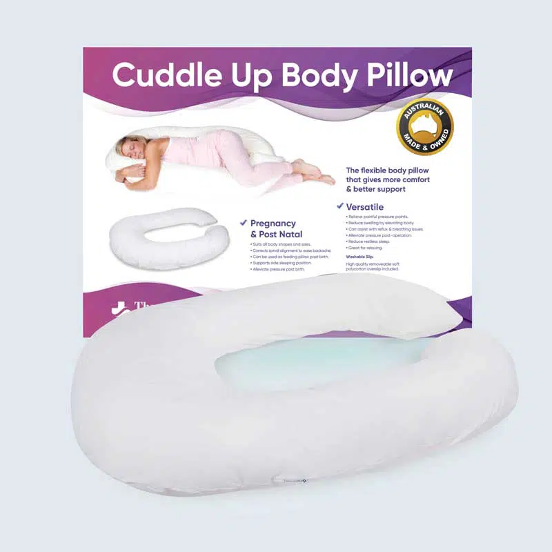 Cuddleup Body Pillow for Hip Pain, Low Back and Pelvic Pain - Hip Pain Help