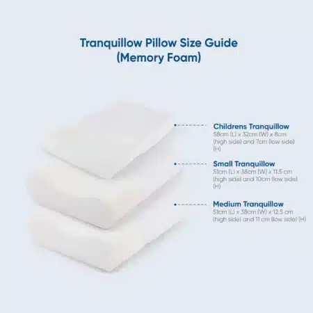 Tranquillow Memory Foam Pillow Sizes