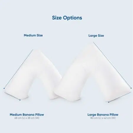 Banana Pillow Size Chart