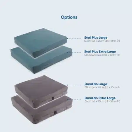 Bariatric Seat Size and Cover Comparison