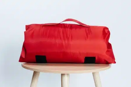 SleepKeeper Travel Pillow Carrier bag in Red