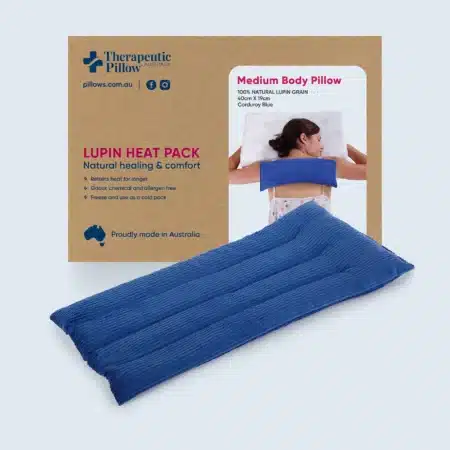 natural heat cool pack body medium pad blue