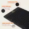 infographic acupressure mat light