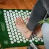 acupressure mat green feet