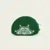 green acupressure pillow side