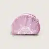 pink acupressure pillow side