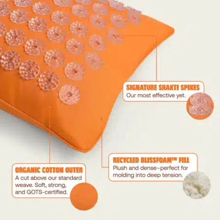 shakti mat pillow set amber