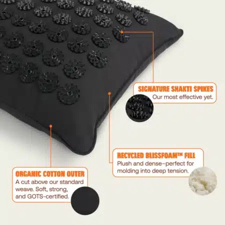 shakti pillow black infographic